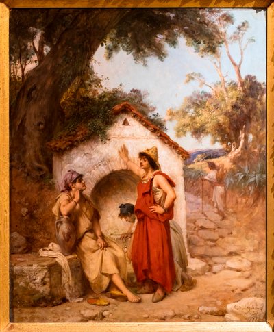 Algerian Women Around the Fountain by Jean Raymond Hippolyte Lazerges