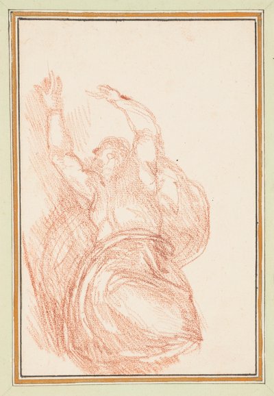 God Dividing Light from Darkness, from the Sistine Chapel Ceiling by Michelangelo by Jean Robert Ango