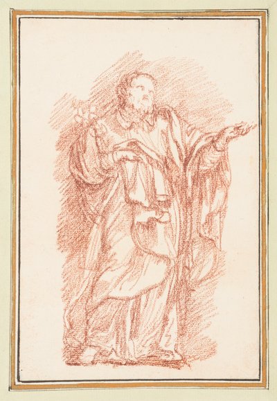 Standing Figure with Palm Facing Up by Jean Robert Ango