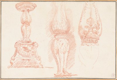 Study of Balusters and Candelabra by Jean Robert Ango