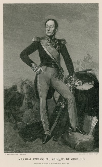 Marshal Emmanuel, Marquis de Grouchy by Jean Sebastien Rouillard