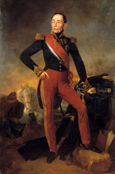 Full-Length Portrait of Emmanuel, Marquis de Grouchy by Jean Sebastien Rouillard