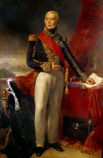 Portrait of Etienne Jacques Joseph Alexandre Mac Donald, Duke of Taranto, Marshal of France by Jean Sebastien Rouillard