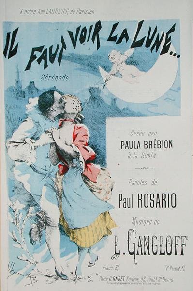 Front cover of a score for 
