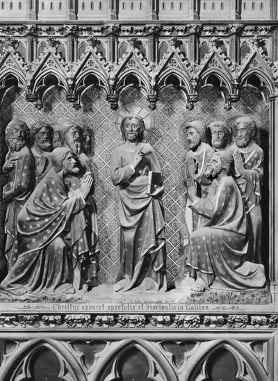 Cathedral, Interior, Choir Screen, Jesus Christ Appearing to the Apostles and Disciples in Galilee by Jean and Jean Le Boutellier Ravy