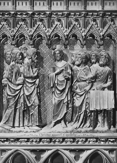 Cathedral, Interior, Choir Screen, Jesus Christ Appearing to the Apostles by Jean and Jean Le Boutellier Ravy