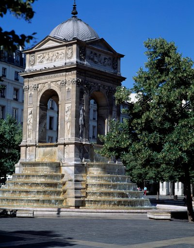 View of the fountain of the Innocents by Jean and Lescot Pierre Goujon