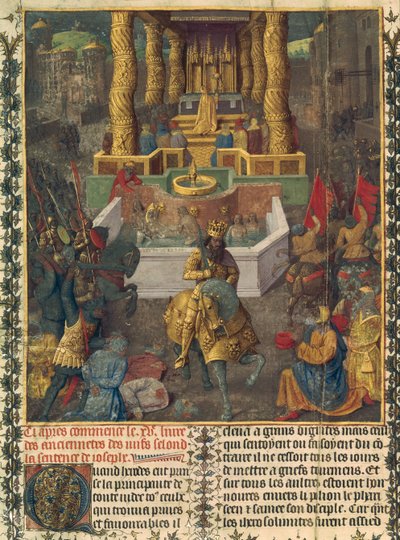 Capture of Jerusalem by Herod in 36 BC, Illustration from Book 2 of 