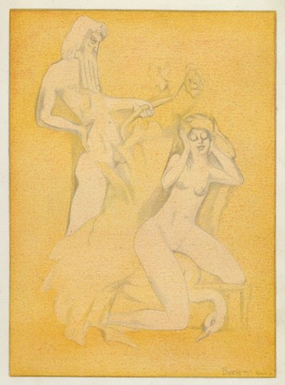 The Love Books of Ovid: The Fair Leda, Whom the Divine Adulterer Seduced by Jean de Bosschere