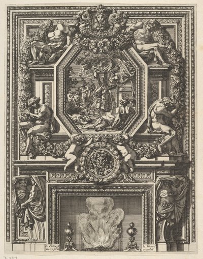 Chimney with a Bacchanal over the Mantle from 