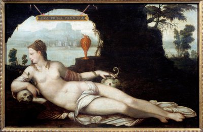 Eva Prima Pandora (Painting by Jean Cousin the Father, 16th century) by Jean the Elder Cousin