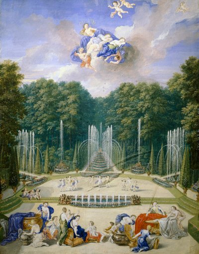 Water Games in Gardens, by Jean Cotelle by Jean the Younger Cotelle