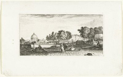 View of the Dôme des Invalides in Paris (series title: Views of Paris, Views of Paris) by Jeanne Françoise Ozanne