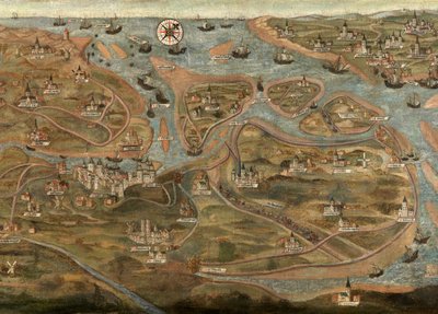 Map of the Zwin Area by Jehan de Hervy