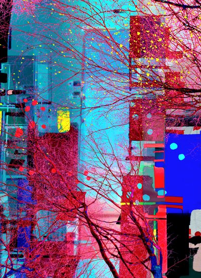 Vibrant City Branches by Jenja Braun