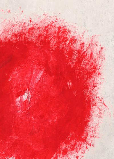 Vibrant Red Texture by Jenja Braun