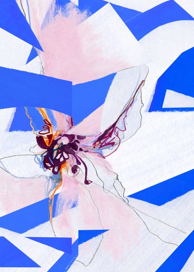 Vivid Bloom Geometry by Jenja Braun