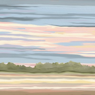 Pastel Horizon Glow by Jenna Alheit