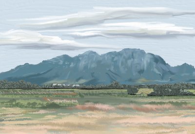 Peaceful Mountain Fields by Jenna Alheit