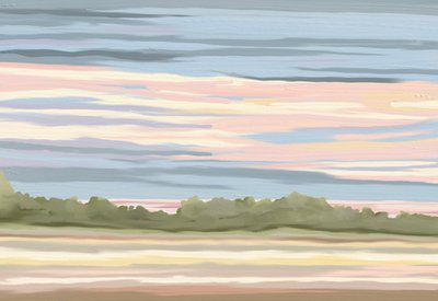 Serene Pastel Horizon by Jenna Alheit
