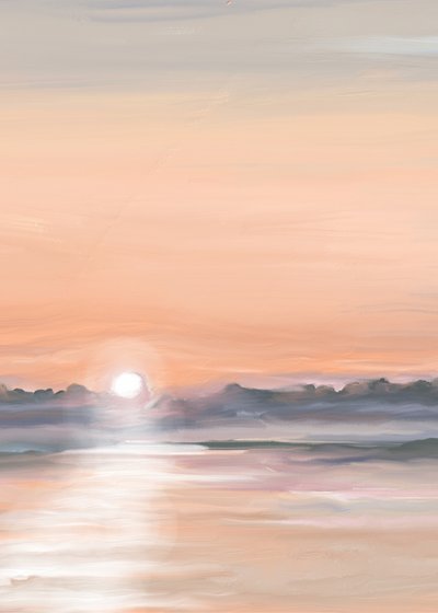 Serene Sunset Reflection by Jenna Alheit