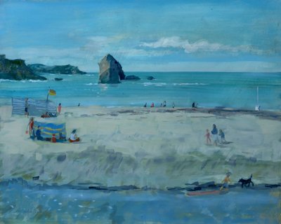 Thurlestone Rock, Devon, 2016 by Jennifer Wright