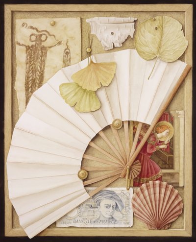 Trompe LOeil with Fan by Jenny Barron