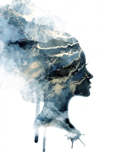 Ethereal Blue Gold Profile by Jenny Nielsen
