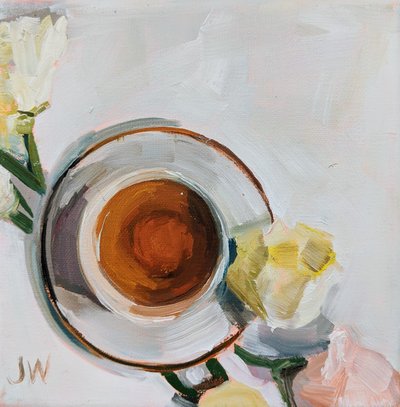 Flowers and Tea by Jenny Westenhofer