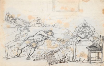 A Scene on Mont Salève, Switzerland, After a Drinking Bout by Jens Juel