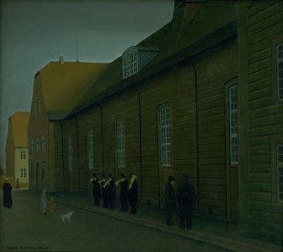 Playing to Announce a Death Among the Moravian Brethren by Jeppe Madsen Ohlsen