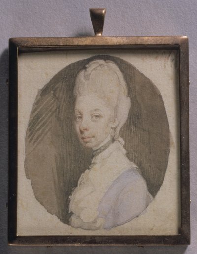 Portrait Miniature of Queen Charlotte by Jeremiah Meyer