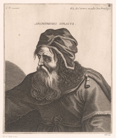 Portrait of Archimedes by Jerôme David (attributed to)