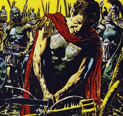 Alexander Slashed the Gordian Knot Apart with His Sword by Jesus Blasco
