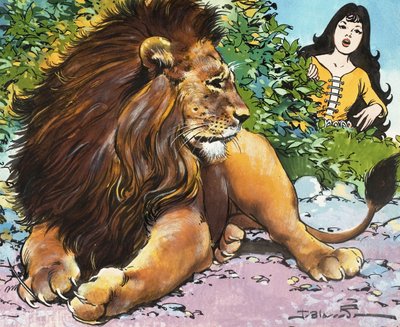 The Enchanted Lion by Jesus Blasco