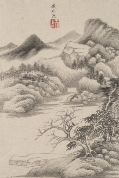 Landscape in the Style of Various Old Masters: In the Style of Dong Yuan by Wang Jian