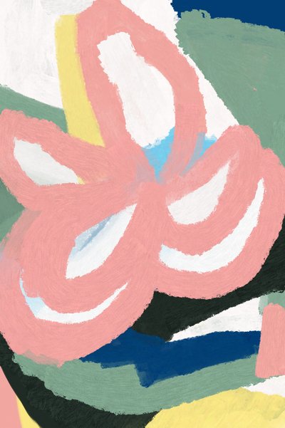Abstract Pink Bloom by Jilli Darling