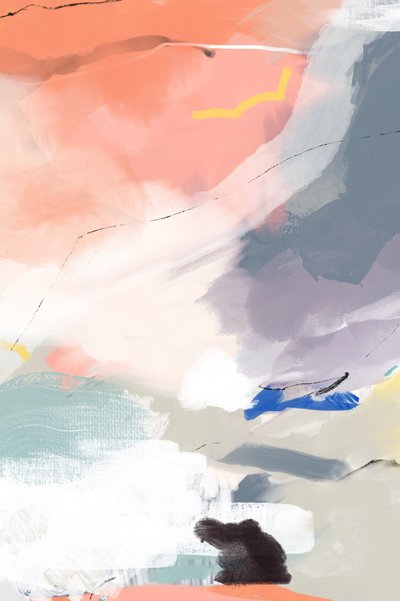 Modern Pastel Abstract by Jilli Darling
