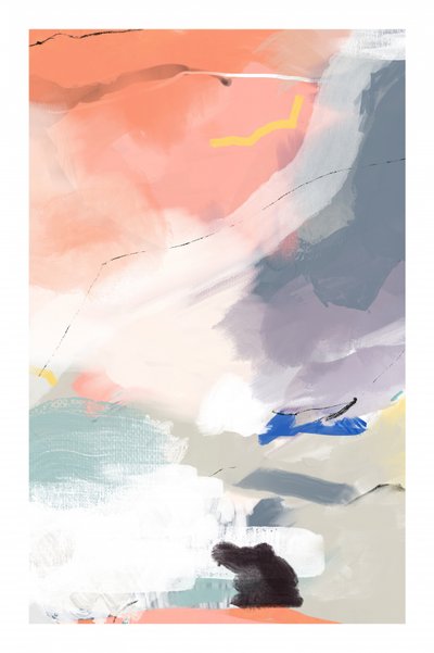 Soft Hues Abstract by Jilli Darling