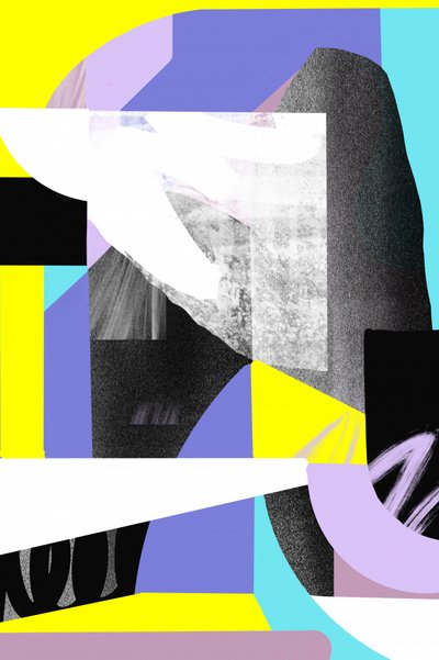 Vibrant Geometric Collage by Jilli Darling