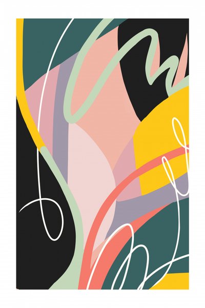 Vibrant Organic Abstract by Jilli Darling