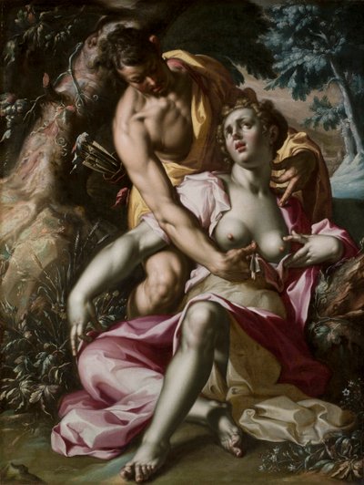 Cephalus and Procris (The Death of Procris) by Joachim Anthonisz Wtewael