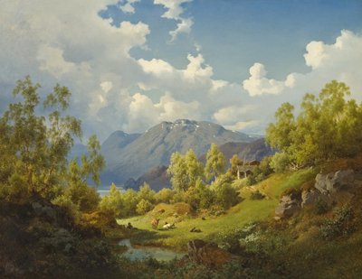 Landscape, Motif from the Numme Valley in Norway by Joachim Frich