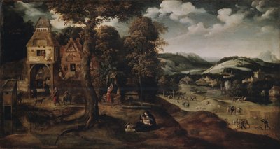 Landscape with the Flight into Egypt, ca 1524 by Joachim Patinir