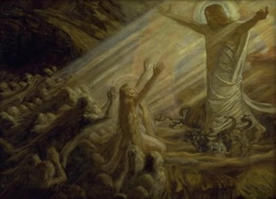 Christ in the Realm of the Dead. Study by Joakim Frederik Skovgaard