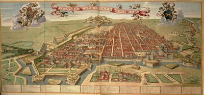 Map of Turin from Theatrum Sabaudiae by Joan Blaeu
