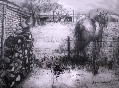 Horse Resting his Leg, 2000 by Joan Thewsey
