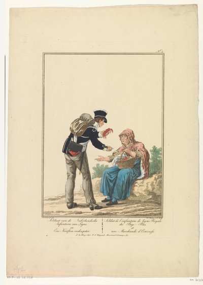 Standing Soldier with Lobster Seller by Joannes Bemme