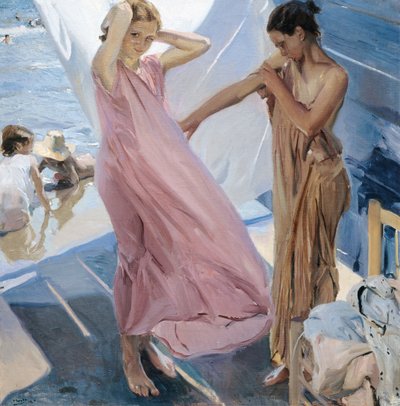 After Bathing, Valencia by Joaquín Sorolla