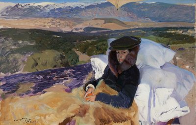 Convalescent Maria in El Pardo by Joaquin Sorolla y Bastida